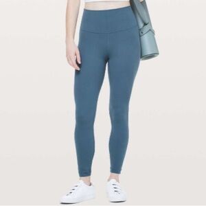 Lululemon Athletica Align Pant Leggings 25” Size 2 Petrol Blue Nulu